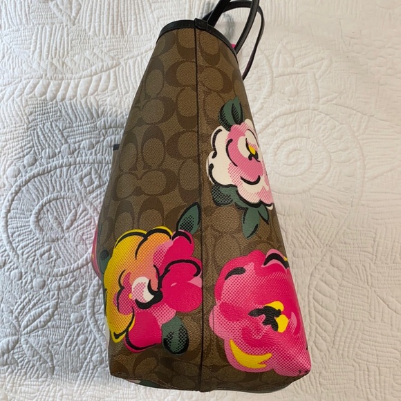 Coach City Tote signature canvas vintage roseprint - Picture 7 of 11